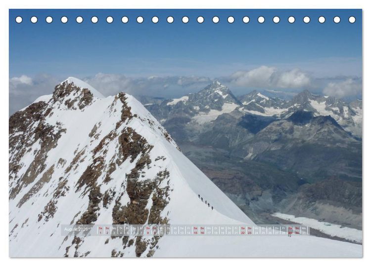Produktbild: H&ouml;hepunkte unserer Alpen - Bergweh &reg; (Tischkalender 2026 DIN A5 quer), CALVENDO Monatskalender