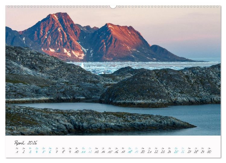 Produktbild: Faszination Eis - In den Fjorden Ostgr&ouml;nlands (Wandkalender 2026 DIN A2 quer), CALVENDO Monatskalender