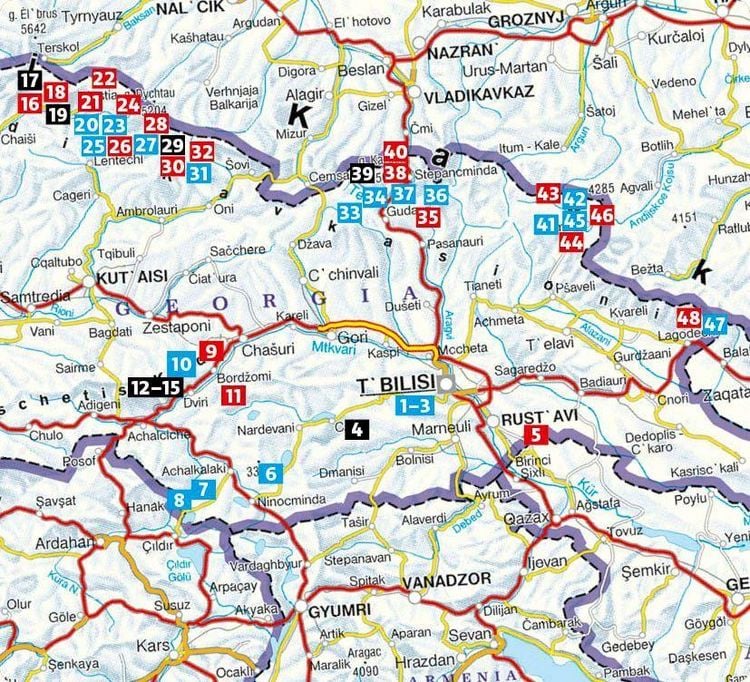 Produktbild: ROTHER Wanderf&uuml;hrer Georgien. 48 Touren im Kleinen und Gro&szlig;en Kaukasus und rund um Tbilissi