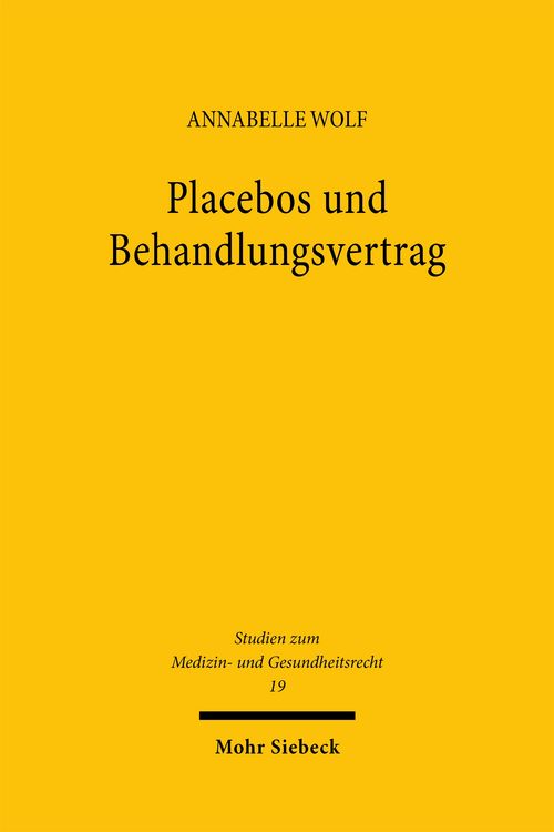 Produktbild: Placebos und Behandlungsvertrag