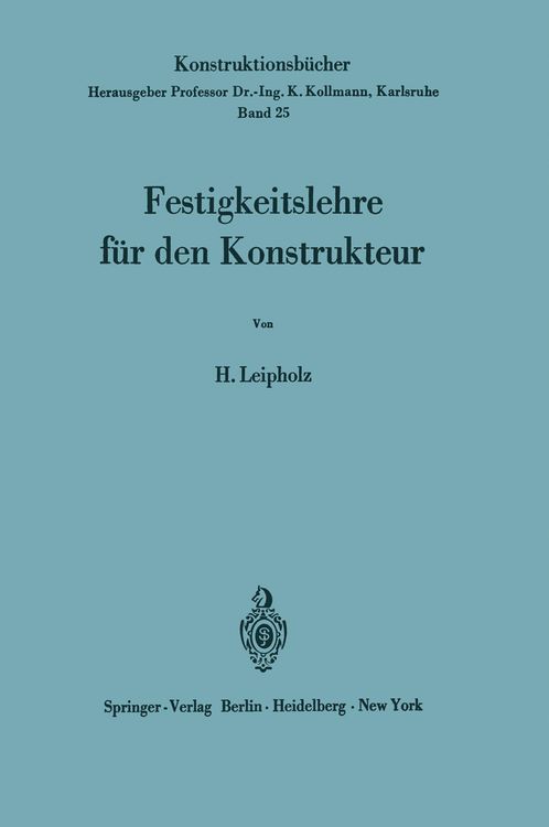 Produktbild: Festigkeitslehre f&uuml;r den Konstrukteur