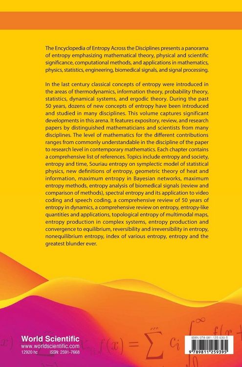 Produktbild: Frontiers in Entropy Across The Disciplines
