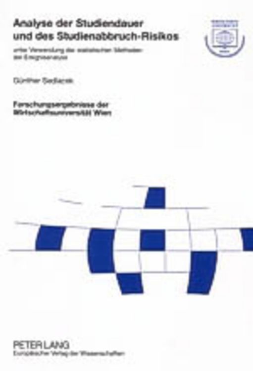 Produktbild: Analyse der Studiendauer und des Studienabbruch-Risikos
