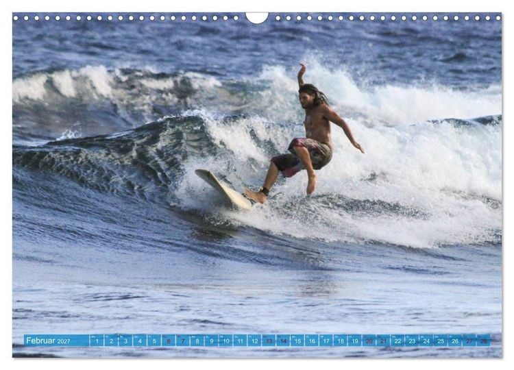 Produktbild: Hawaii&acute;s Surfer (Wandkalender 2027 DIN A3 quer), CALVENDO Monatskalender