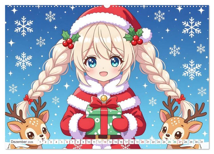 Produktbild: Kawaii Traumwelten (Wandkalender 2026 DIN A2 quer), CALVENDO Monatskalender