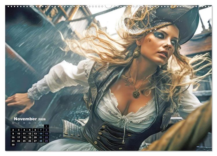 Produktbild: Piraten - Eine unsterbliche Faszination (Wandkalender 2026 DIN A2 quer), CALVENDO Monatskalender