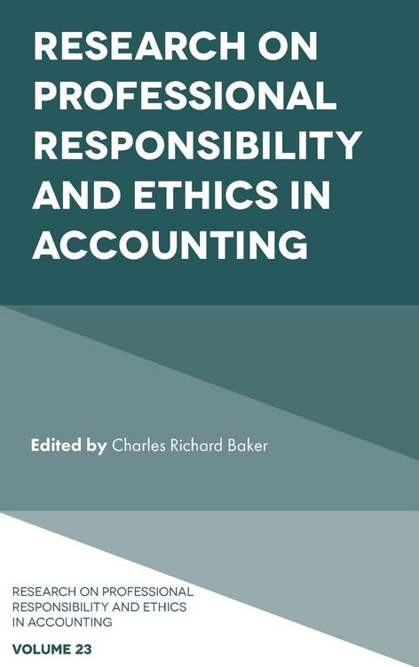 Produktbild: Research on Professional Responsibility and Ethics in Accounting