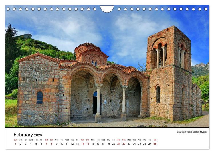 Produktbild: Highlights from the favourite land of the gods - Greece in twelve pictures (Wall Calendar 2026 DIN A4 landscape), CALVENDO 12 Month Wall Calendar