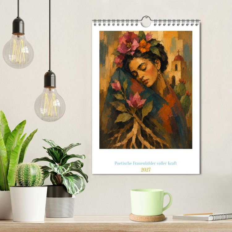 Produktbild: Die Sprache der Wurzeln - Poetische Frauenbilder voller Kraft (Wandkalender 2027 DIN A4 hoch), CALVENDO Monatskalender
