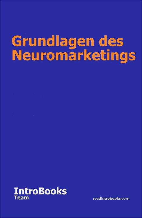 Produktbild: Grundlagen des Neuromarketings