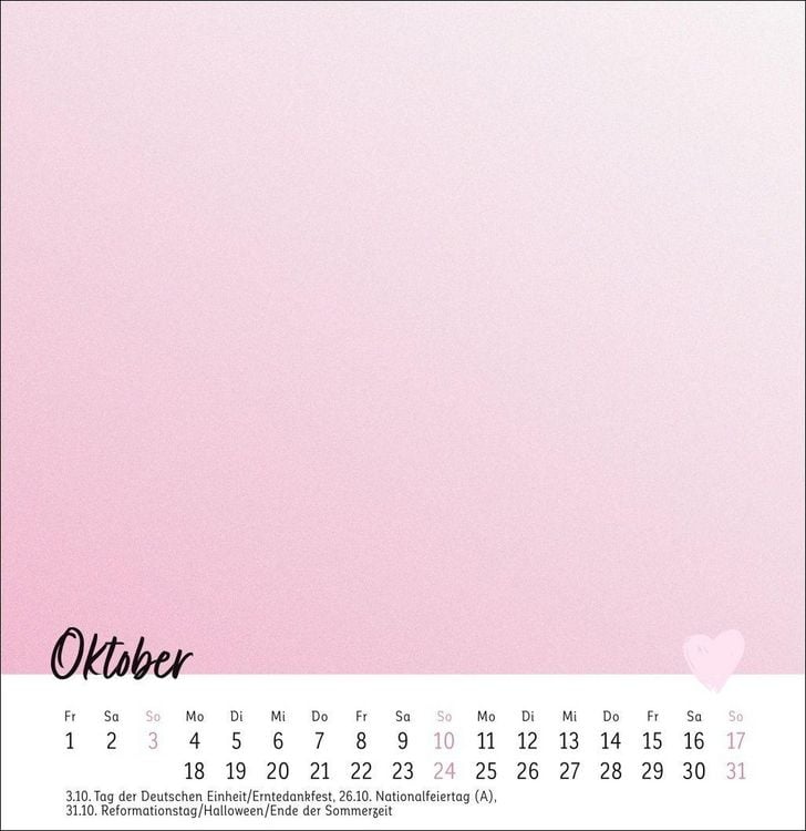 Produktbild: Kreativkalender zum Aufstellen Mit Liebe gemacht 2027