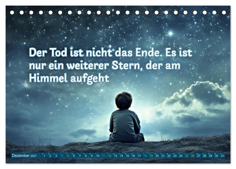 Produktbild: Trost - in stillen Momenten (Tischkalender 2027 DIN A5 quer), CALVENDO Monatskalender