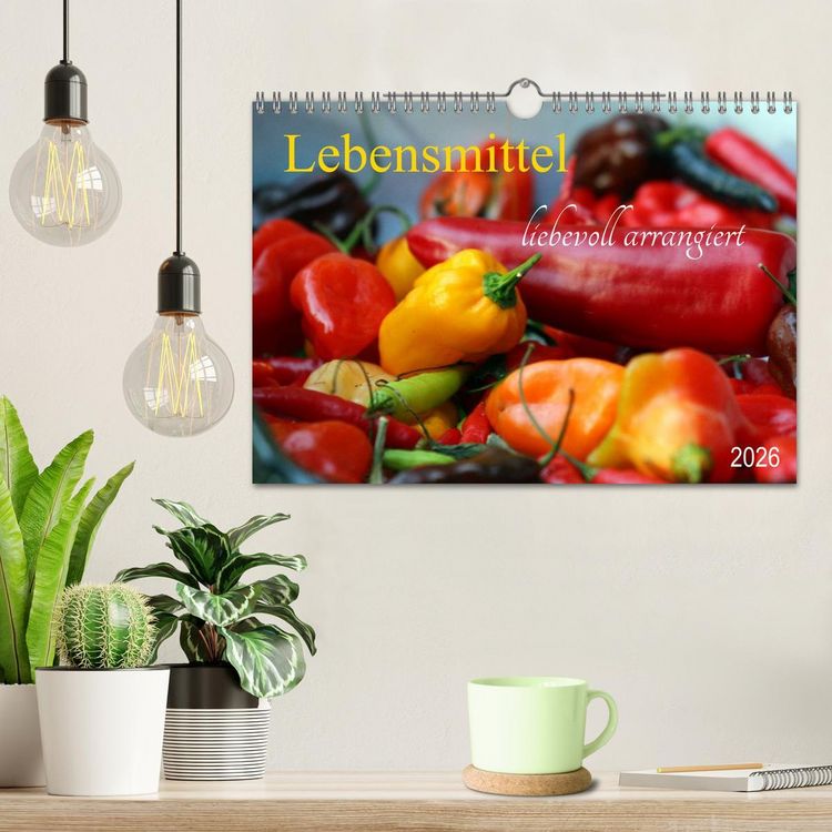 Produktbild: Lebensmittel liebevoll arrangiert (Wandkalender 2026 DIN A4 quer), CALVENDO Monatskalender