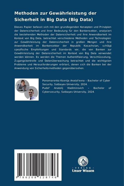 Produktbild: Methoden zur Gewährleistung der Sicherheit in Big Data (Big Data)