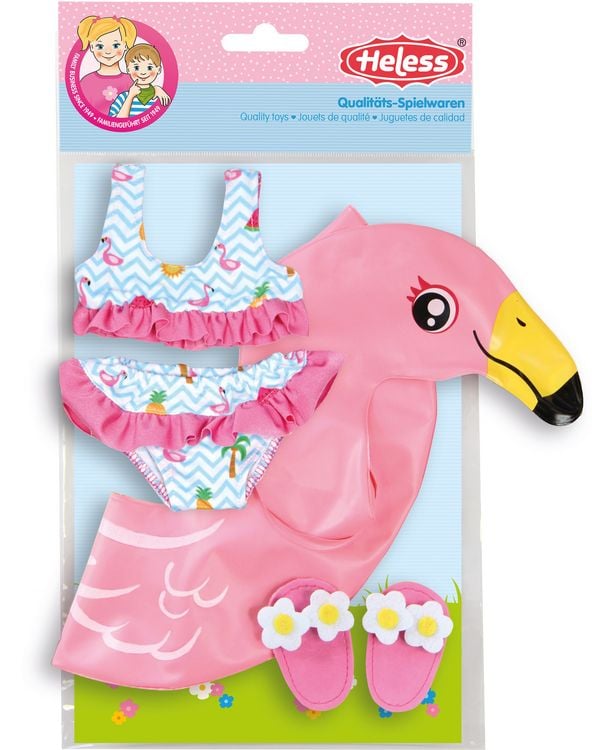 Produktbild: Puppen-Schwimmset ''Flamingo Ella'', Gr. 35-45 cm