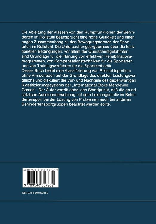 Produktbild: Funktionelle Klassifizierung f&uuml;r den Rollstuhlsport