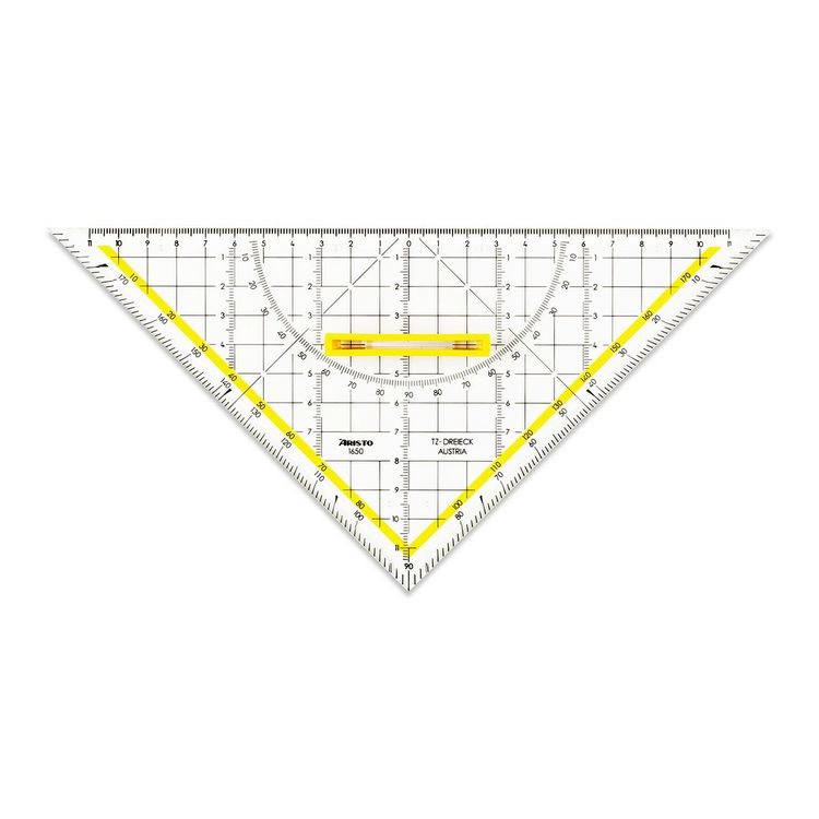Produktbild: ARISTO TZ-Dreieck 25 cm Griff l&ouml;sbar, Facette, Tuschenoppen