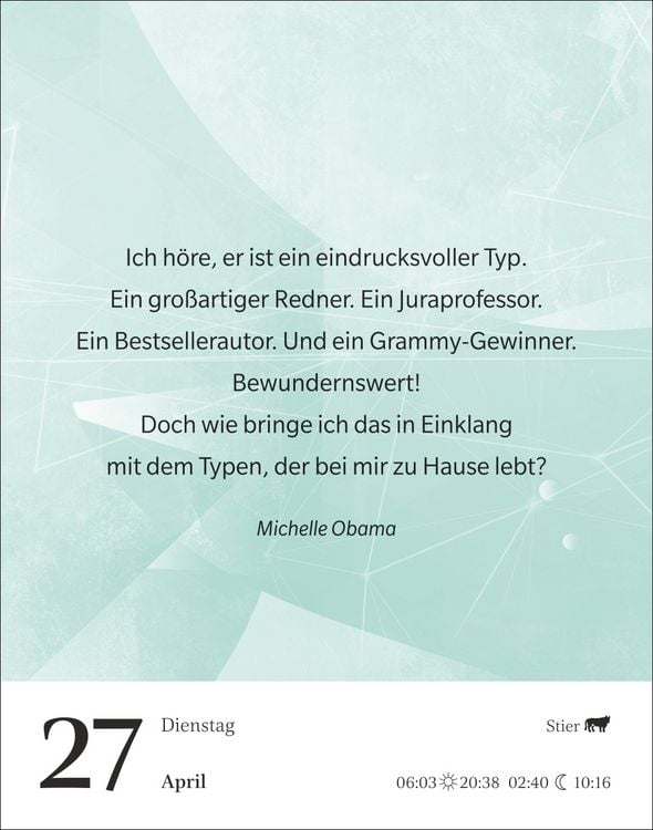 Produktbild: Gute Gedanken tanken Tagesabrei&szlig;kalender 2027 - Denkanst&ouml;&szlig;e f&uuml;r das ganze Jahr
