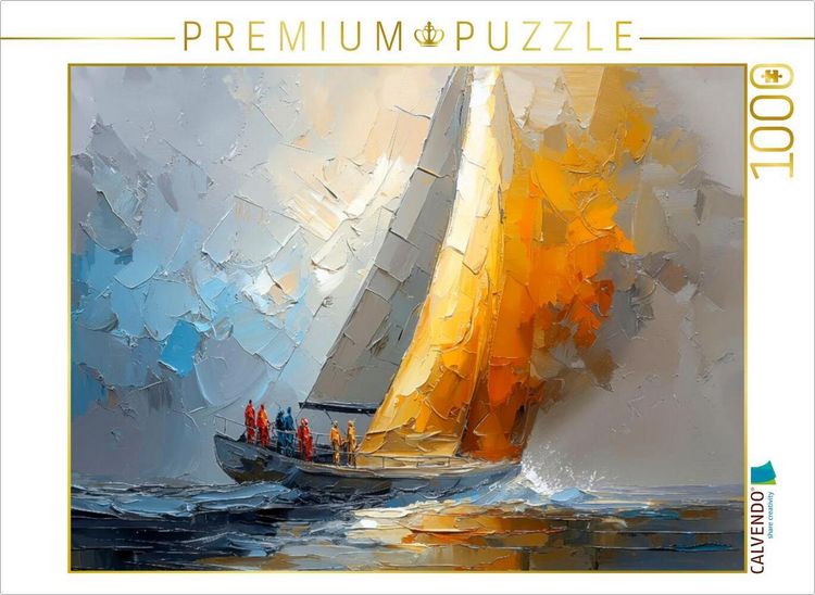 Produktbild: CALVENDO Puzzle Starker Wind erm&ouml;glicht gro&szlig;e Geschwindigkeit | 1000 Teile Lege-Gr&ouml;&szlig;e 64x48cm Foto-Puzzle f&uuml;r gl&uuml;ckliche Stunden