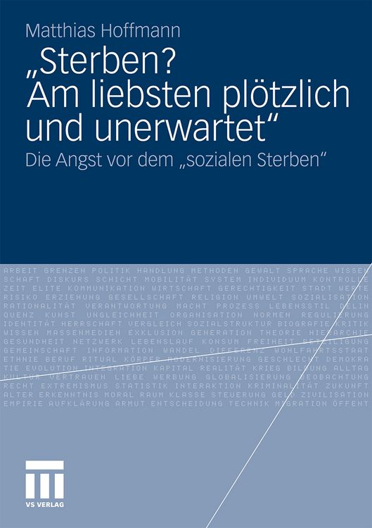 Produktbild: &bdquo;Sterben? Am liebsten pl&ouml;tzlich und unerwartet.&ldquo;