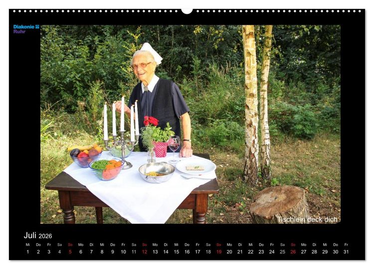 Produktbild: "Sch&ouml;nheit im Alter" - die Feierabendh&auml;user zu Gast im M&auml;rchenland der Br&uuml;der Grimm (hochwertiger Premium Wandkalender 2026 DIN A2 quer), Kunstdruck in Hochglanz
