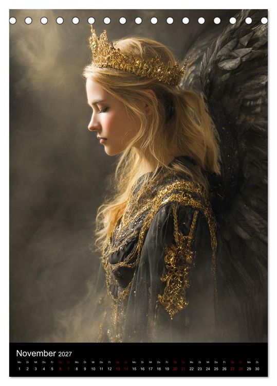Produktbild: Gothic Angels (Tischkalender 2027 DIN A5 hoch), CALVENDO Monatskalender