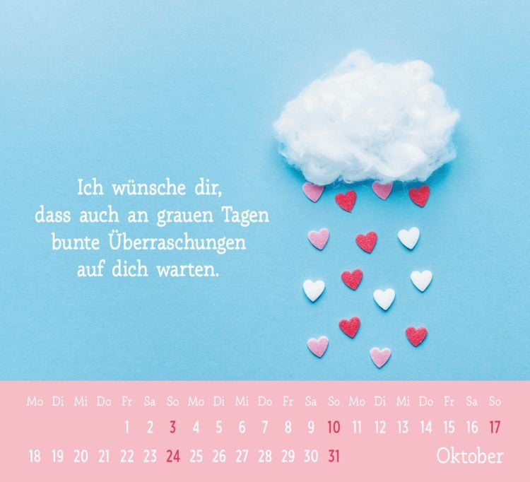 Produktbild: Mini-Kalender 2027: Der kleine Herzenswunschkalender