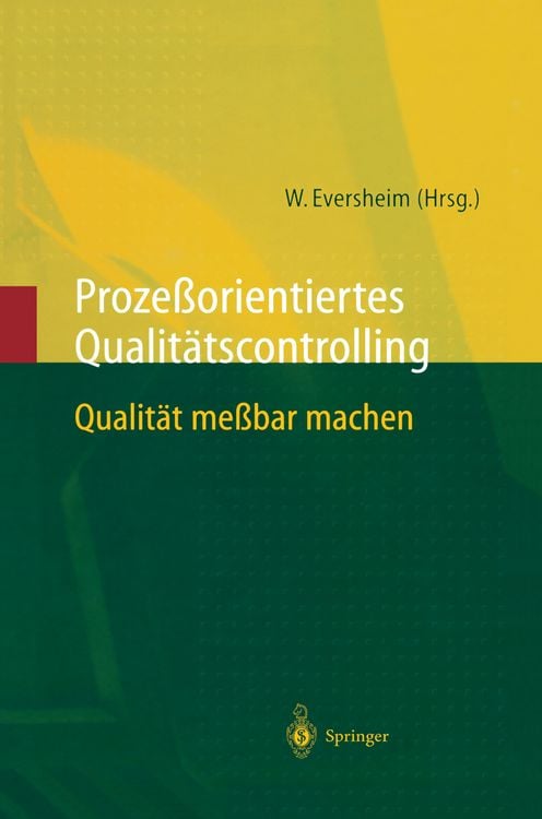 Produktbild: Proze&szlig;orientiertes Qualit&auml;tscontrolling