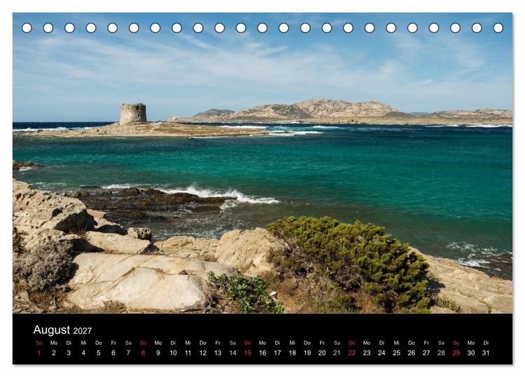 Produktbild: Sardinien - die sch&ouml;nsten Emotionen der Insel (Tischkalender 2027 DIN A5 quer), CALVENDO Monatskalender