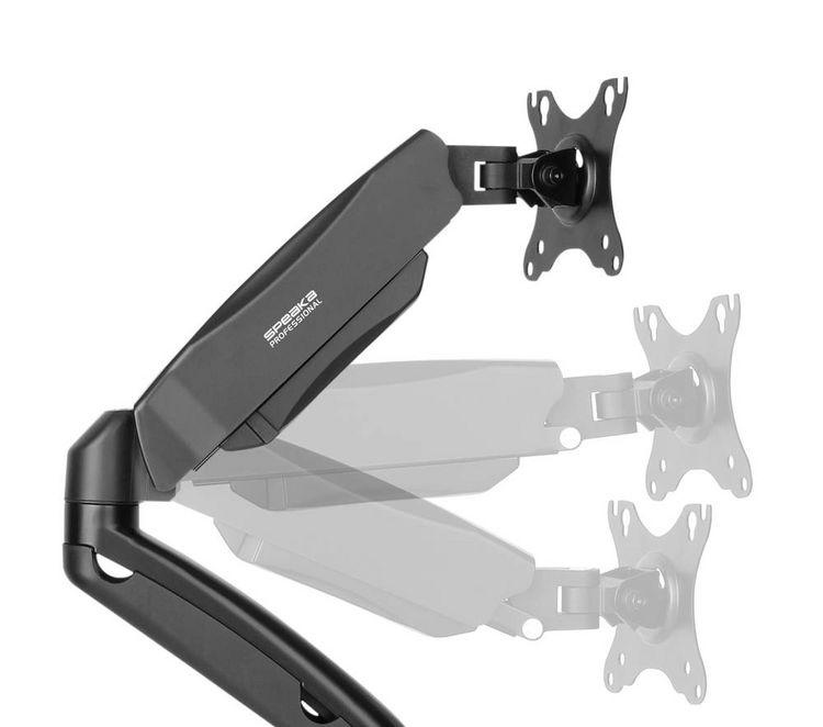 Produktbild: SpeaKa Professional Monitorhalterung SP-MM-910 2 Display(s) 43,2 cm (17") - 81,3 cm (32") Schwarz Schwenkbar, Neigbar, H&ouml;henverstellbar, Rotierbar