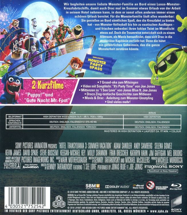 Produktbild: Hotel Transsilvanien 3 - Ein Monster Urlaub