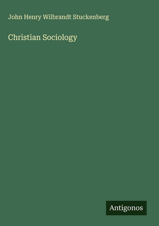 Produktbild: Christian Sociology