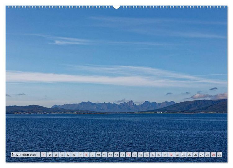 Produktbild: Hurtigruten - Faszination Natur (hochwertiger Premium Wandkalender 2026 DIN A2 quer), Kunstdruck in Hochglanz