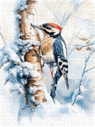 Produktbild: CALVENDO Puzzle Specht | 1000 Teile Lege-Gr&ouml;&szlig;e 64x48cm Foto-Puzzle f&uuml;r gl&uuml;ckliche Stunden