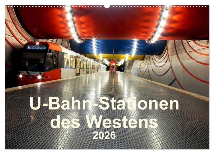 Produktbild: U-Bahn-Stationen des Westens (Wandkalender 2026 DIN A2 quer), CALVENDO Monatskalender