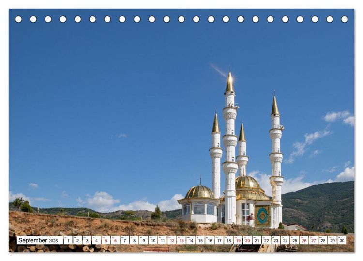Produktbild: Nordmazedonien - Streifz&uuml;ge durch eine nahezu unbekannte Kulturlandschaft (Tischkalender 2026 DIN A5 quer), CALVENDO Monatskalender