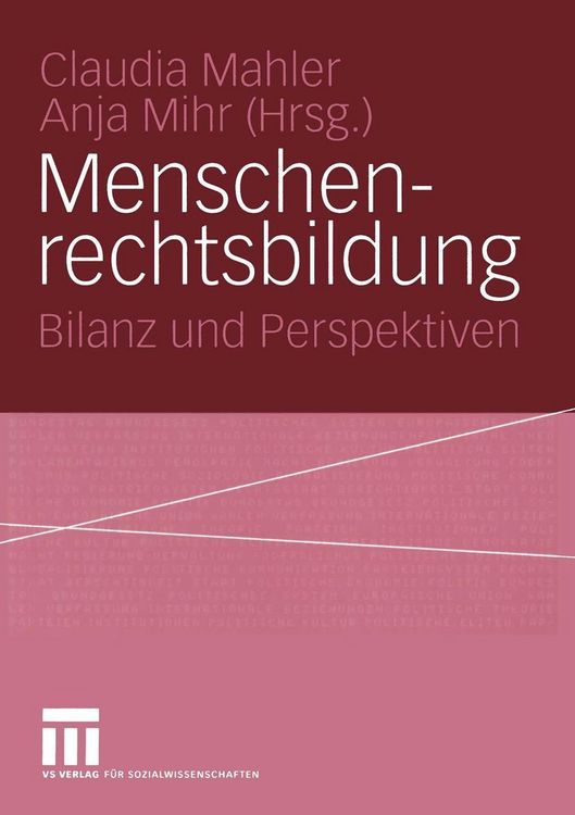 Produktbild: Menschenrechtsbildung