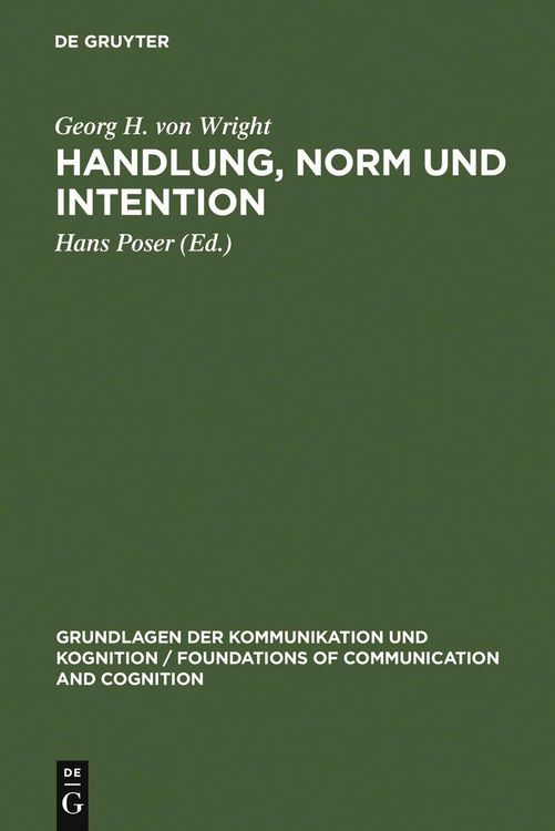 Produktbild: Handlung, Norm und Intention