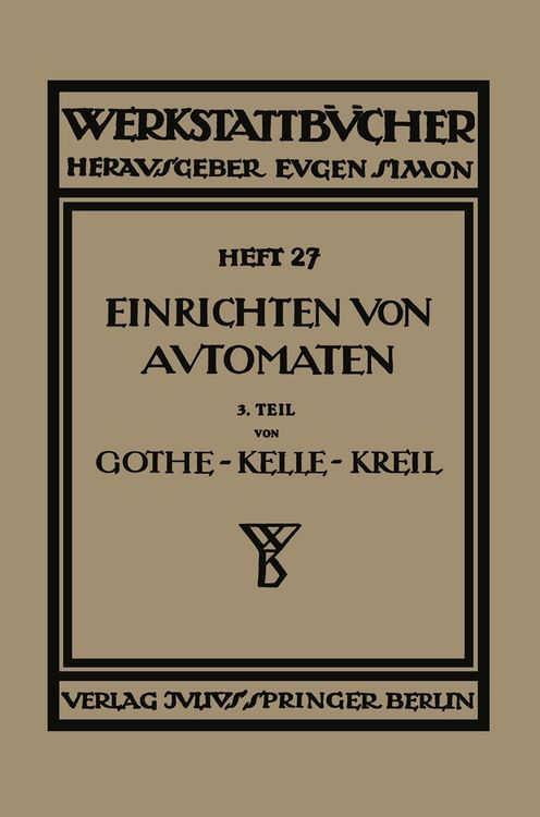 Produktbild: Das Einrichten von Automaten