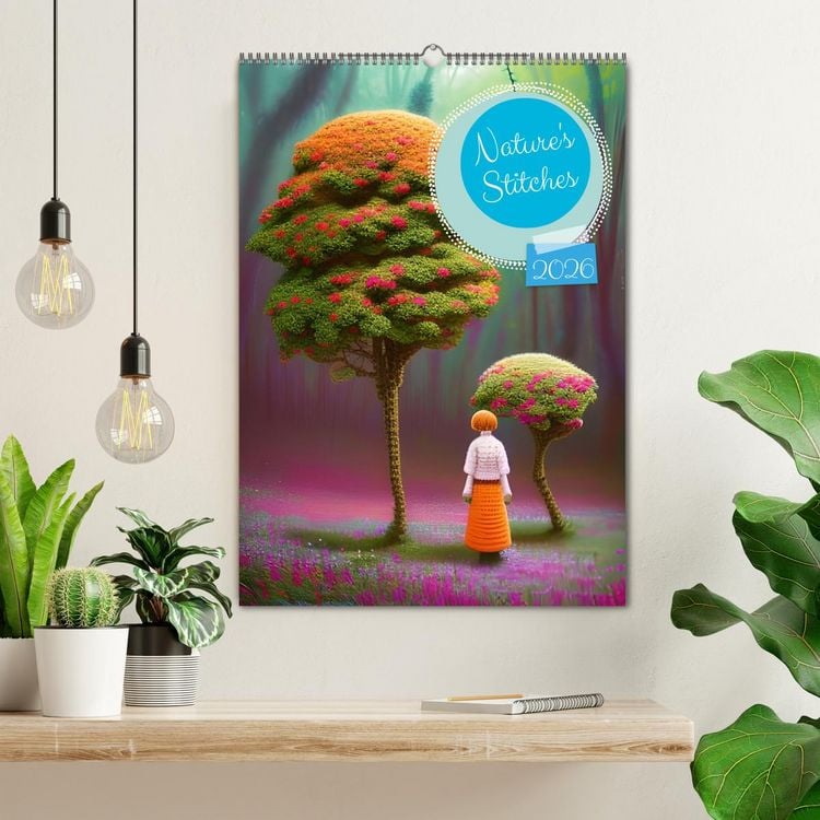 Produktbild: Nature's Stitches (Wall Calendar 2026 DIN A2 portrait), CALVENDO 12 Month Wall Calendar
