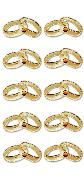 Produktbild: Goldene Ringe m. Rhinestone (9)