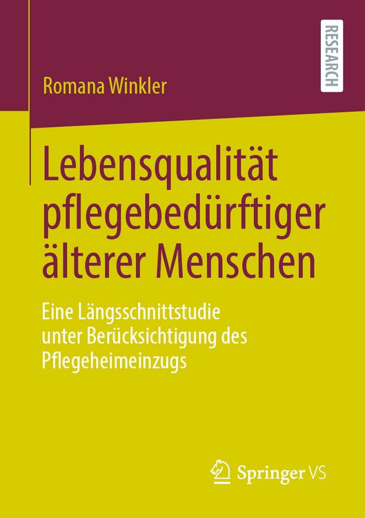 Produktbild: Lebensqualit&auml;t pflegebed&uuml;rftiger &auml;lterer Menschen