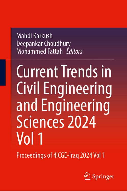 Produktbild: Current Trends in Civil Engineering and Engineering Sciences 2024, Vol 1