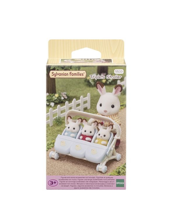 Produktbild: Sylvanian Families 5533 - Drillings-Kinderwagen