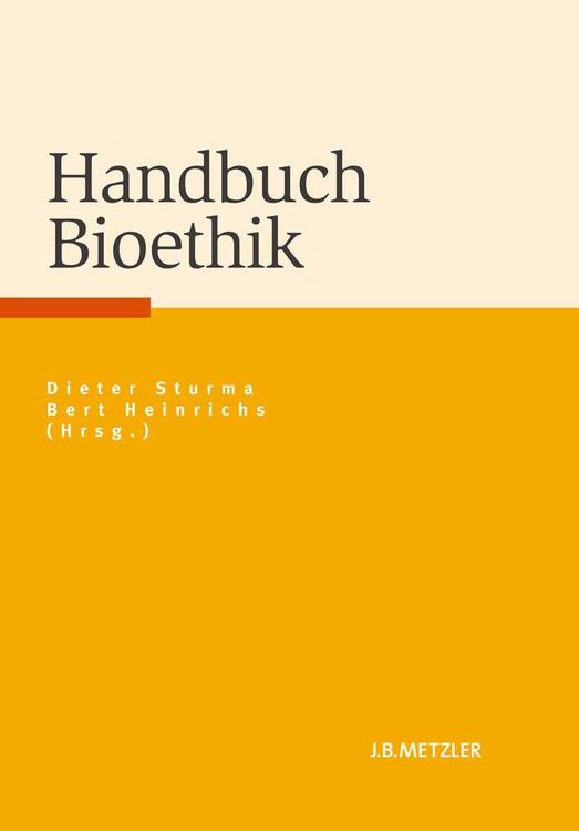 Produktbild: Handbuch Bioethik