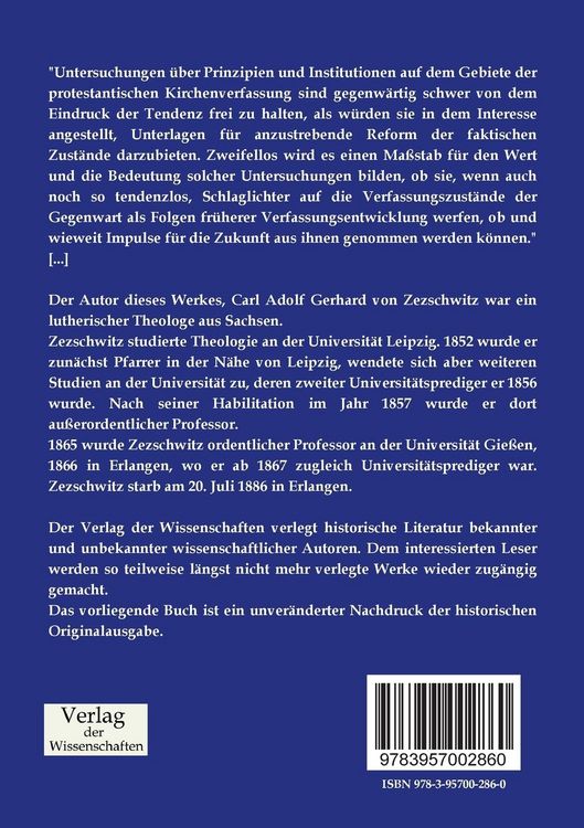 Produktbild: &Uuml;ber die wesentlichen Verfassungsziele der lutherischen Reformation