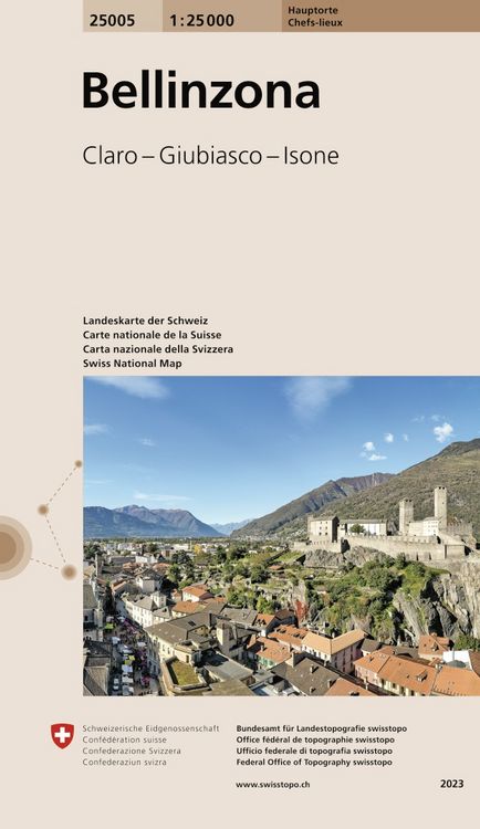Produktbild: Swisstopo 1 : 25 000 Bellinzona