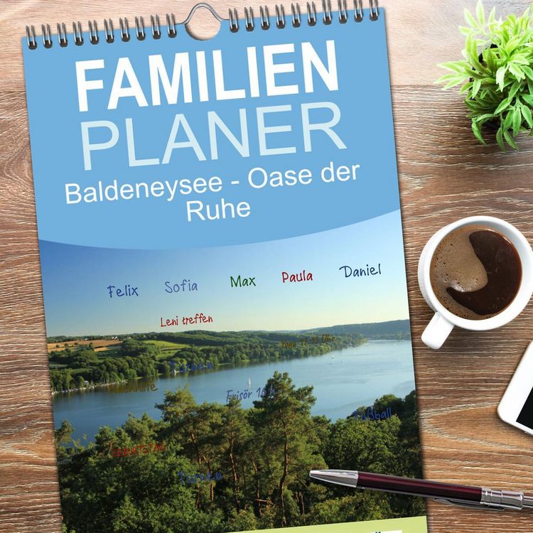 Produktbild: Familienplaner 2026 - Baldeneysee - Oase der Ruhe mit 5 Spalten (Wandkalender, 21 x 45 cm) CALVENDO
