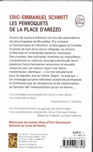 Produktbild: Schmitt, E: perroquets de la place d'Arezzo