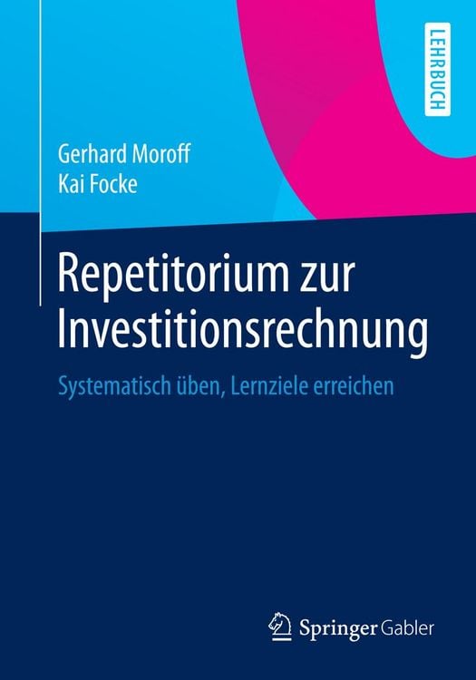 Produktbild: Repetitorium zur Investitionsrechnung